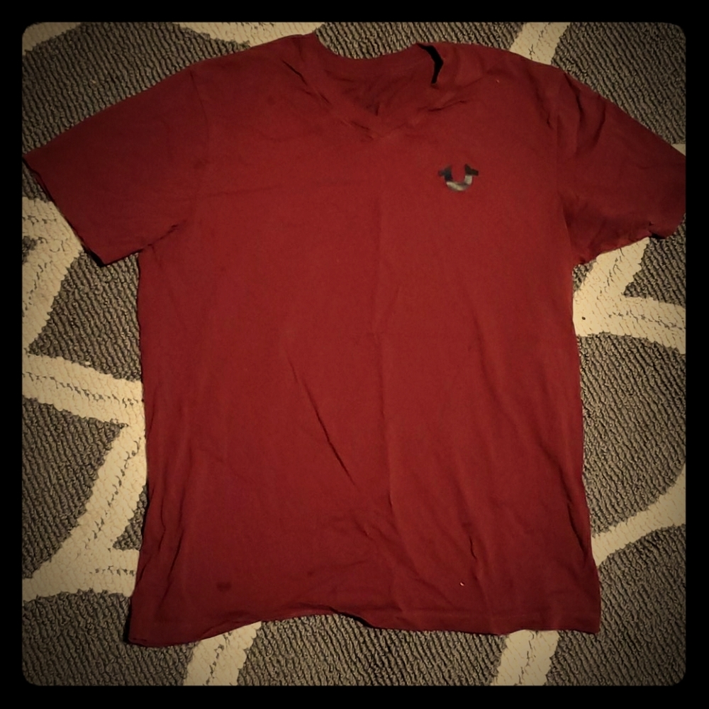 True religion v neck t-shirt